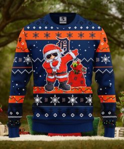 MLB Detroit Tigers Santa Claus Dabbing Ugly Christmas Sweater