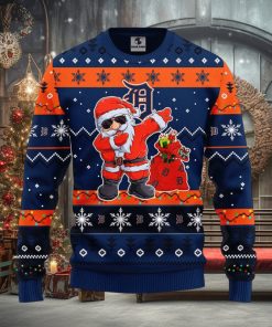 MLB Detroit Tigers Santa Claus Dabbing Ugly Christmas Sweater