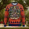 MLB Detroit Tigers Santa Hat Christmas Circle Ugly Christmas Sweater