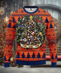 MLB Detroit Tigers Xmas Tree Ugly Christmas Sweater