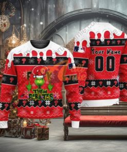 MLB Grinch Fuck Them Philadelphia Phillies Custom 3D Printed Ugly Christmas Sweater