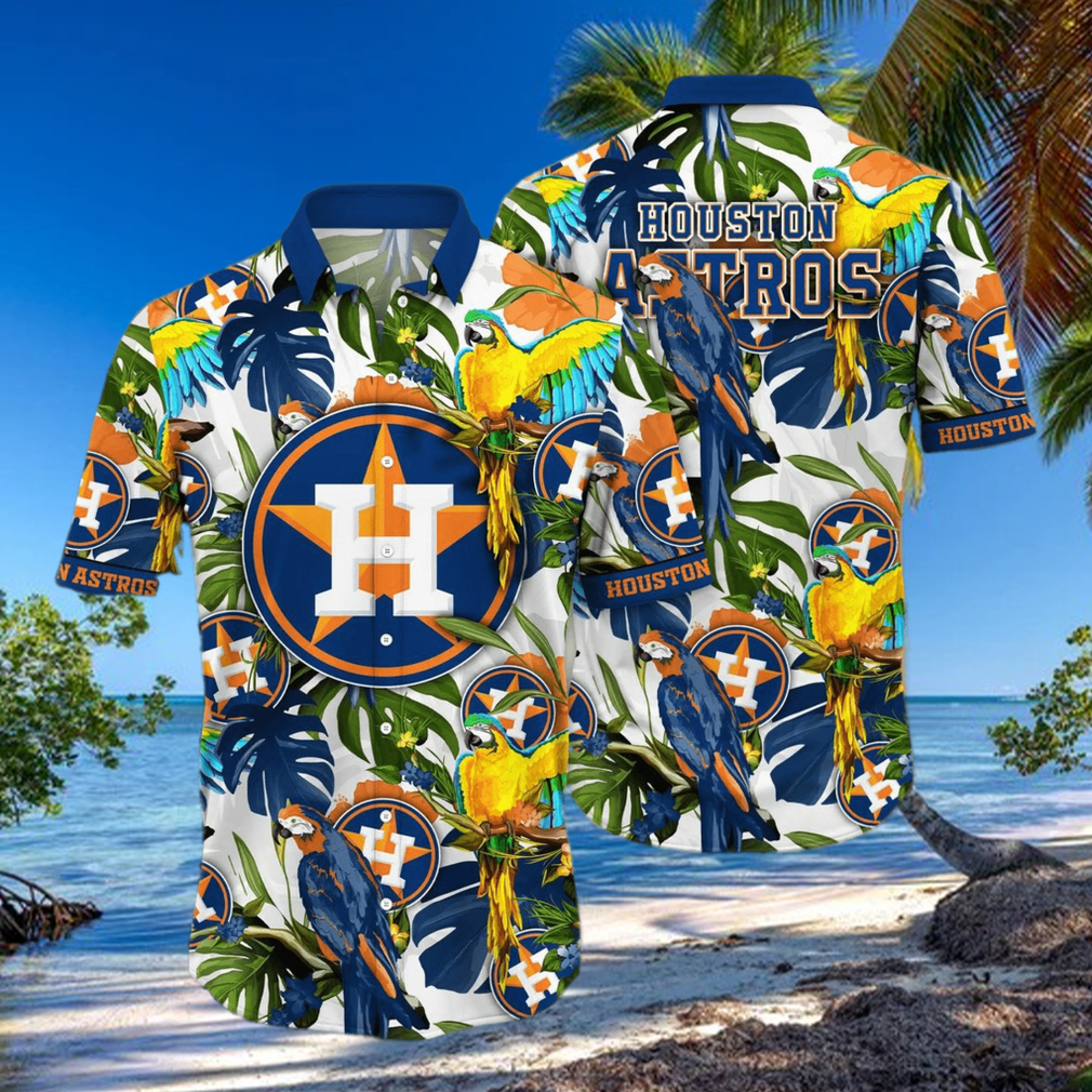 MLB Houston Astros Flower Summer Hawaiian Shirt MLB Houston Astros Flower Summer Hawaiian Shirt