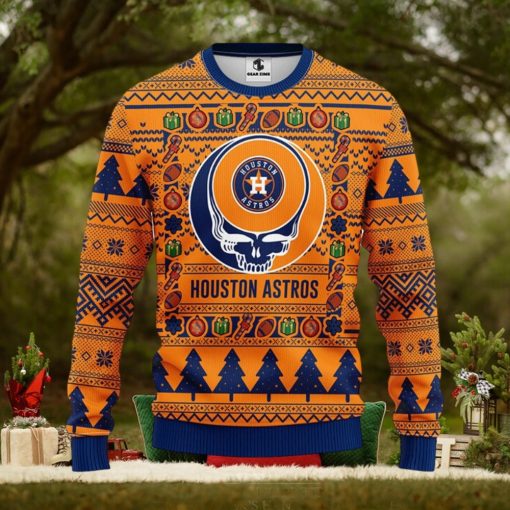 MLB Houston Astros Grateful Dead Ugly Christmas Sweater