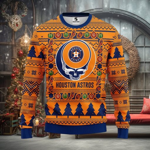 MLB Houston Astros Grateful Dead Ugly Christmas Sweater