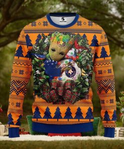 MLB Houston Astros Groot Christmas Circle Ugly Christmas Sweater