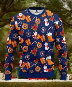 MLB Houston Astros Santa Claus Christmas Decorations Ugly Christmas Sweater