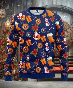MLB Houston Astros Santa Claus Christmas Decorations Ugly Christmas Sweater