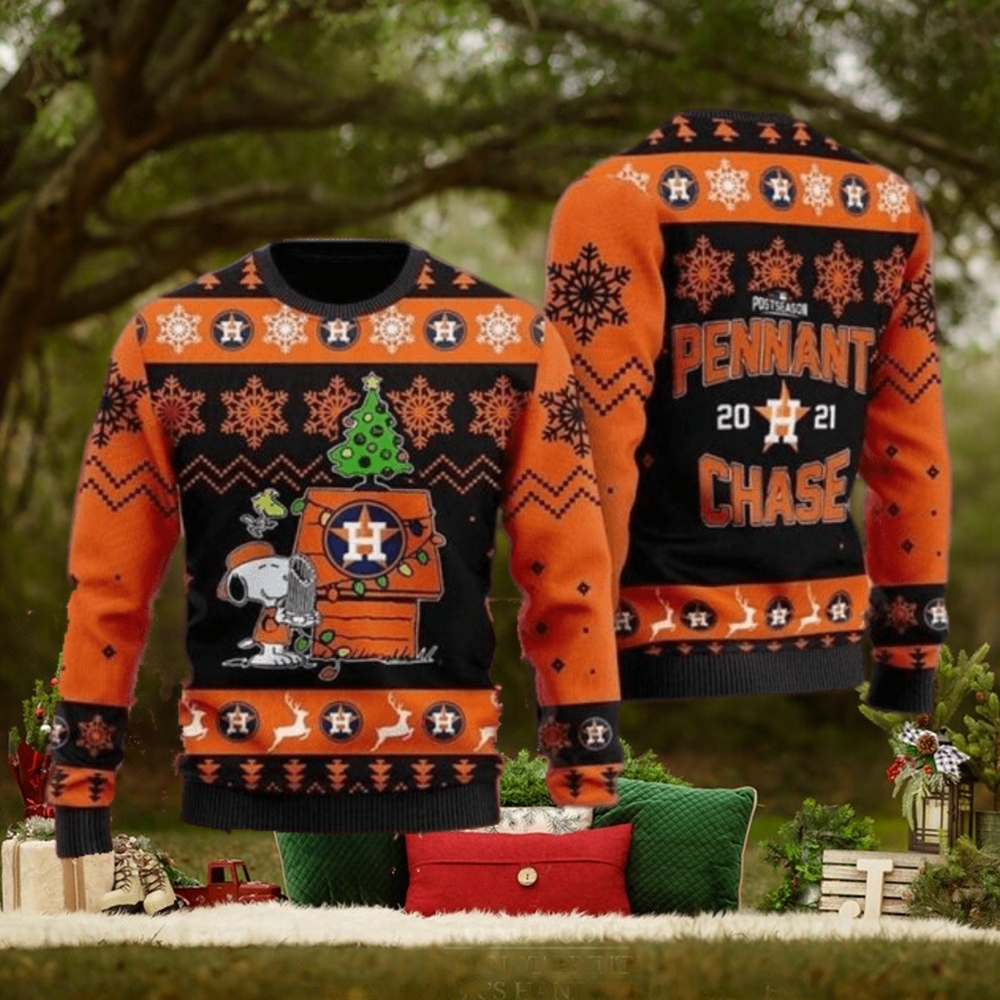 Mlb Houston Astros Snoopy 3d Wool Sweater –