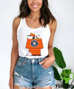 MLB Houston Astros Snoopy Woodstock The Peanuts Movie Baseball T Shirt