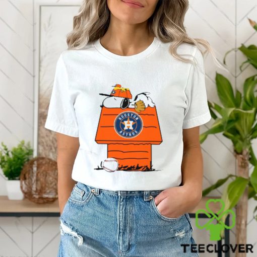 MLB Houston Astros Snoopy Woodstock The Peanuts Movie Baseball T Shirt