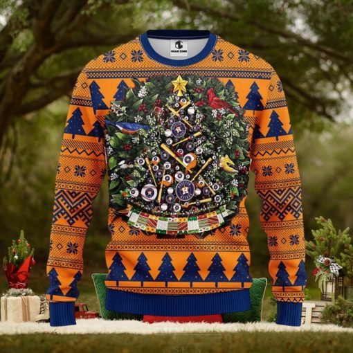 MLB Houston Astros Xmas Tree Ugly Christmas Sweater