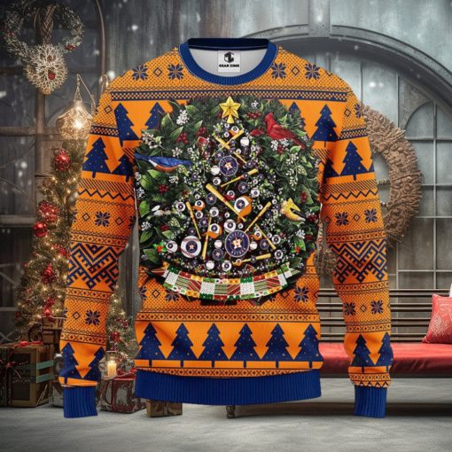 MLB Houston Astros Xmas Tree Ugly Christmas Sweater