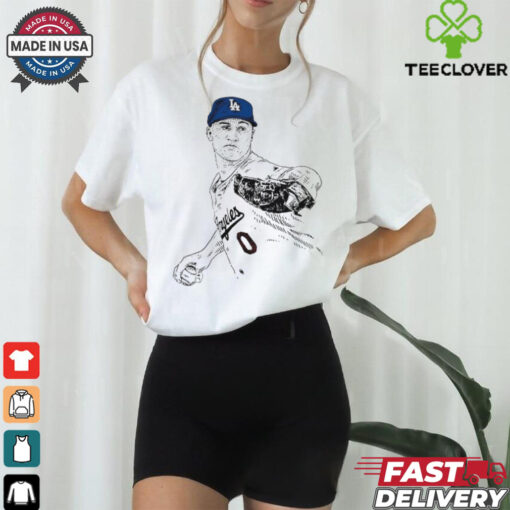 MLB Jack Flaherty Los Angeles Dodgers 2024 Painting t shirt