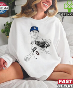 MLB Jack Flaherty Los Angeles Dodgers 2024 Painting t shirt