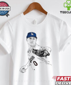 MLB Jack Flaherty Los Angeles Dodgers 2024 Painting t shirt