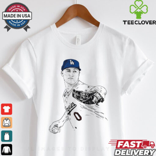 MLB Jack Flaherty Los Angeles Dodgers 2024 Painting t shirt