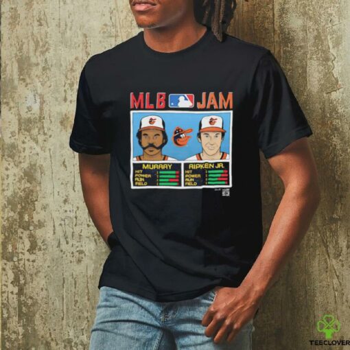 MLB Jam Orioles Murray And Ripken Jr Baltimore Orioles caricature shirt