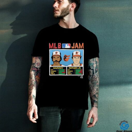 MLB Jam Orioles Murray And Ripken Jr Baltimore Orioles caricature shirt