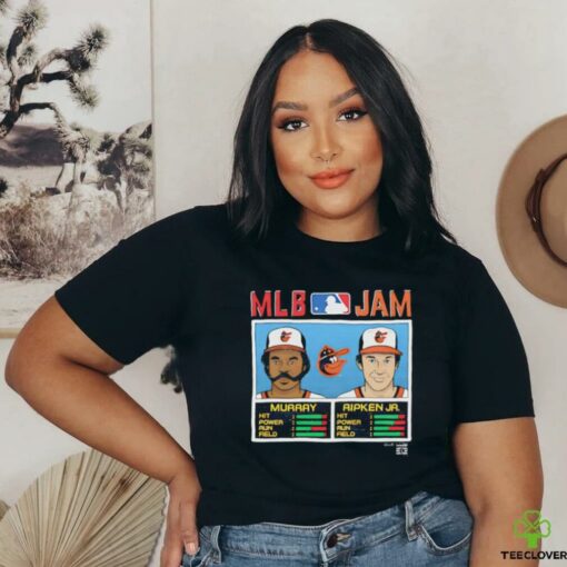 MLB Jam Orioles Murray And Ripken Jr Baltimore Orioles caricature shirt