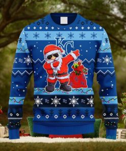 MLB Kansas City Royals Dabbing Santa Claus Christmas Ugly 3D Sweater For Men And Women Gift Ugly Christmas