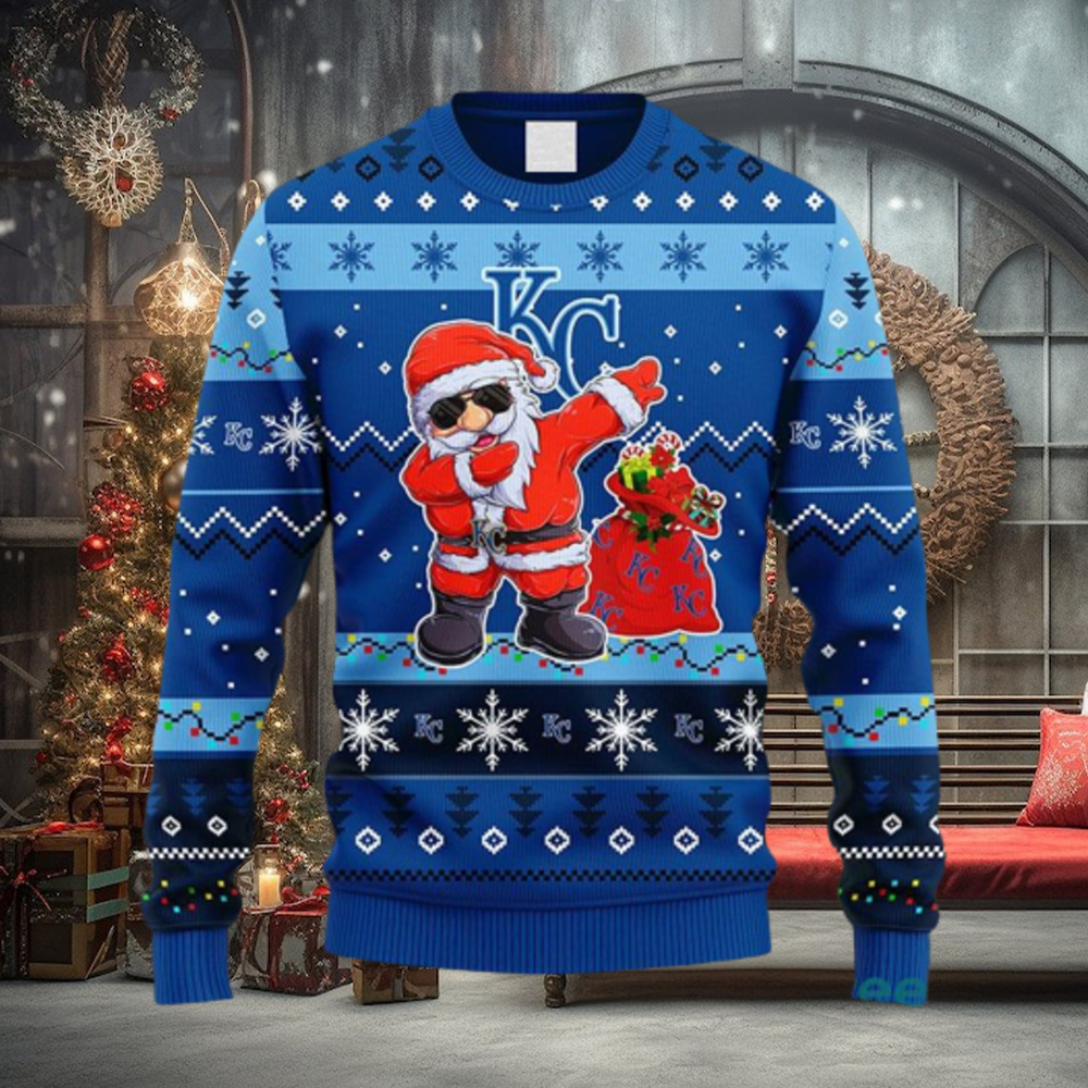 MLB Kansas City Royals Dabbing Santa Claus Christmas Ugly 3D Sweater For Men And Women Gift Ugly Christmas MLB Kansas City Royals Dabbing Santa Claus Christmas Ugly 3D Sweater For Men And Women Gift Ugly Christmas