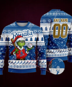 MLB Kansas City Royals Grinch Christmas Sweater Design