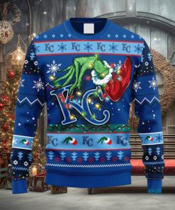MLB Kansas City Royals Grinch Christmas Ugly 3D Sweater For Men And Women Gift Ugly Christmas
