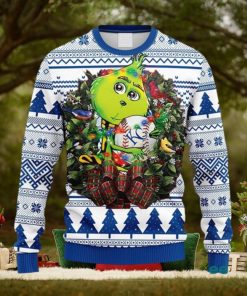 MLB Kansas City Royals Grinch Hug Christmas Ugly 3D Sweater For Men And Women Gift Ugly Christmas