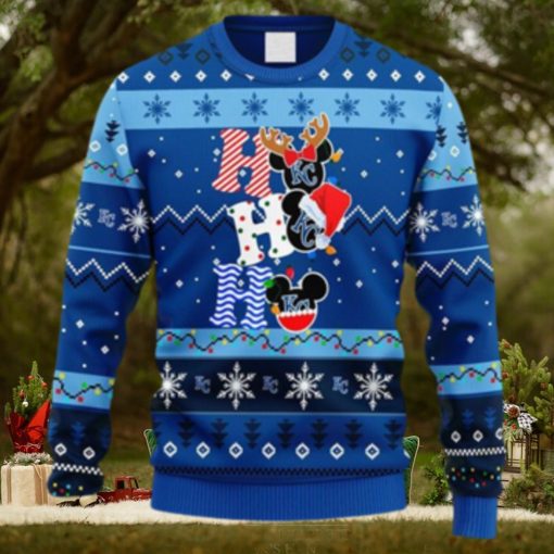 MLB Kansas City Royals HoHoHo Mickey Christmas Ugly Sweater For Men Women