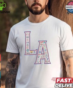 MLB LA Allover Print T Shirt