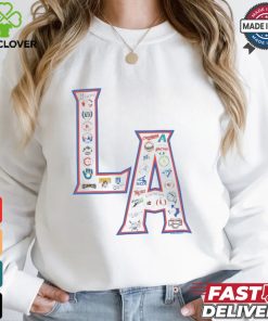 MLB LA Allover Print T Shirt