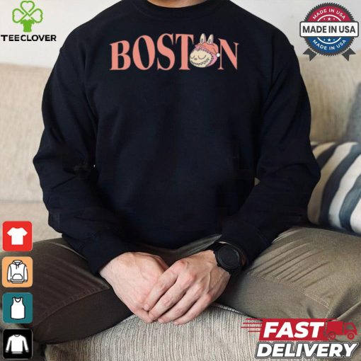 MLB Labubu Pink Pijama Boston T Shirt
