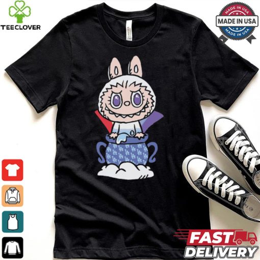 MLB Labubu White Pot LA T Shirt