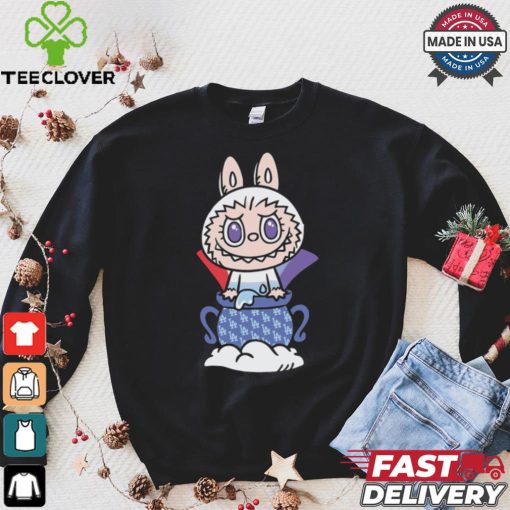 MLB Labubu White Pot LA T Shirt