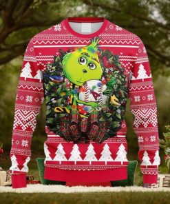 MLB Los Angeles Angels Grinch Hug Christmas Ugly 3D Sweater For Men And Women Gift Ugly Christmas