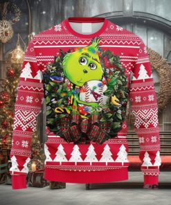 MLB Los Angeles Angels Grinch Hug Christmas Ugly 3D Sweater For Men And Women Gift Ugly Christmas