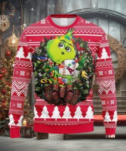 MLB Los Angeles Angels Grinch Hug Ugly Sweater Christmas