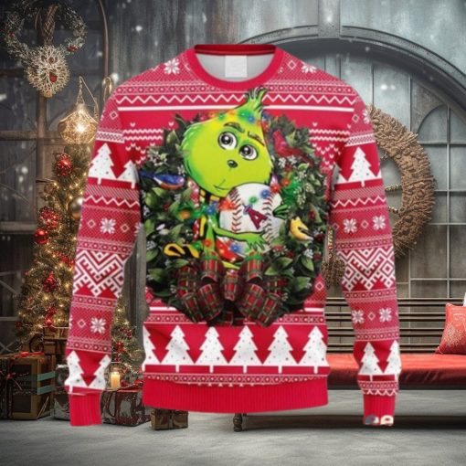 MLB Los Angeles Angels Grinch Hug Ugly Sweater Christmas