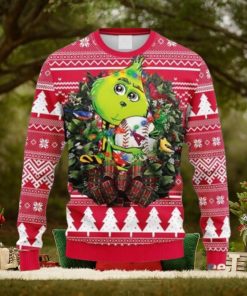 MLB Los Angeles Angels Grinch Hug Ugly Sweater Christmas