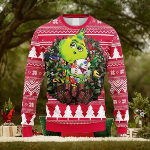 MLB Los Angeles Angels Grinch Hug Ugly Sweater Christmas