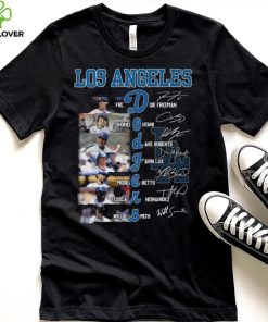 MLB Los Angeles Dodgers All Team Members Signatures T Shirt