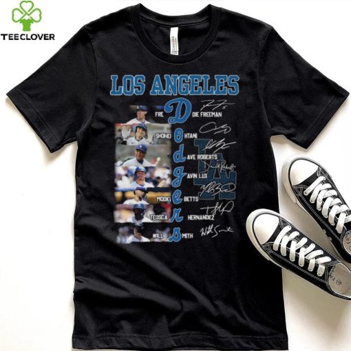 MLB Los Angeles Dodgers All Team Members Signatures T Shirt