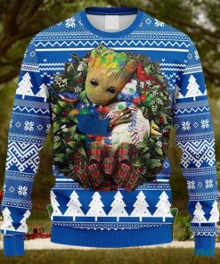 MLB Los Angeles Dodgers Groot Hug Christmas Ugly 3D Sweater For Men And Women Gift Ugly Christmas