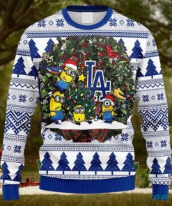MLB Los Angeles Dodgers Minion Christmas Ugly 3D Sweater For Men And Women Gift Ugly Christmas