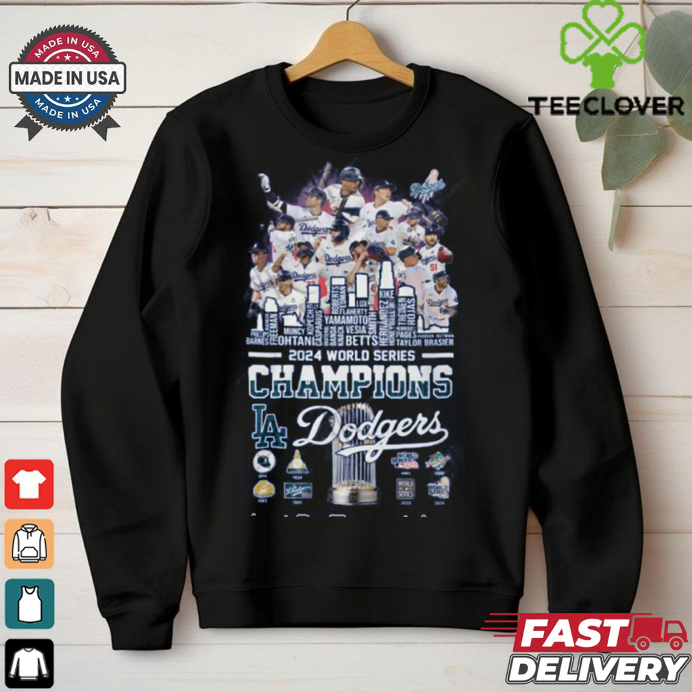MLB Los Angles Dodgers 2024 World Series Champions T Shirt MLB Los Angles Dodgers 2024 World Series Champions T Shirt