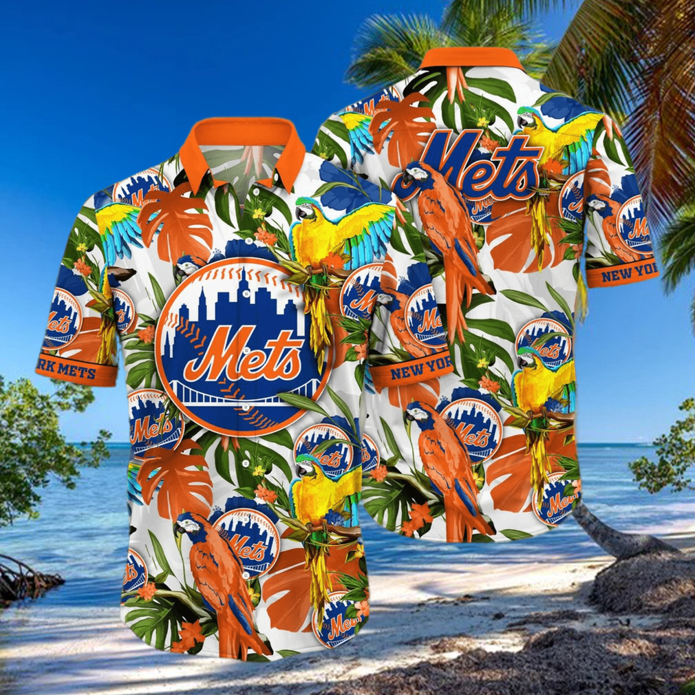 MLB New York Mets Flower Summer Hawaiian Shirt MLB New York Mets Flower Summer Hawaiian Shirt