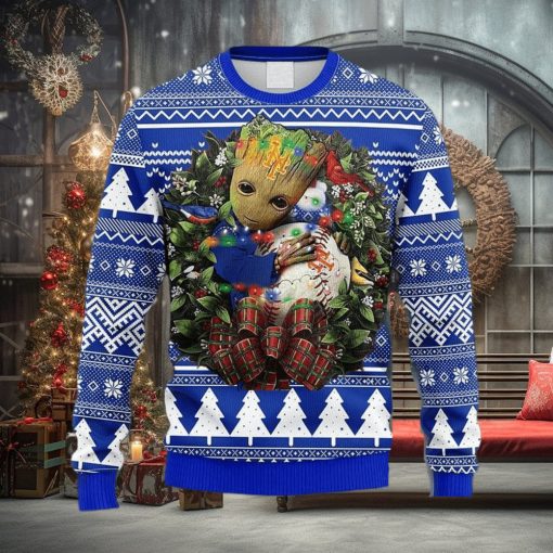 MLB New York Mets Groot Hug Christmas Ugly 3D Sweater For Men And Women Gift Ugly Christmas