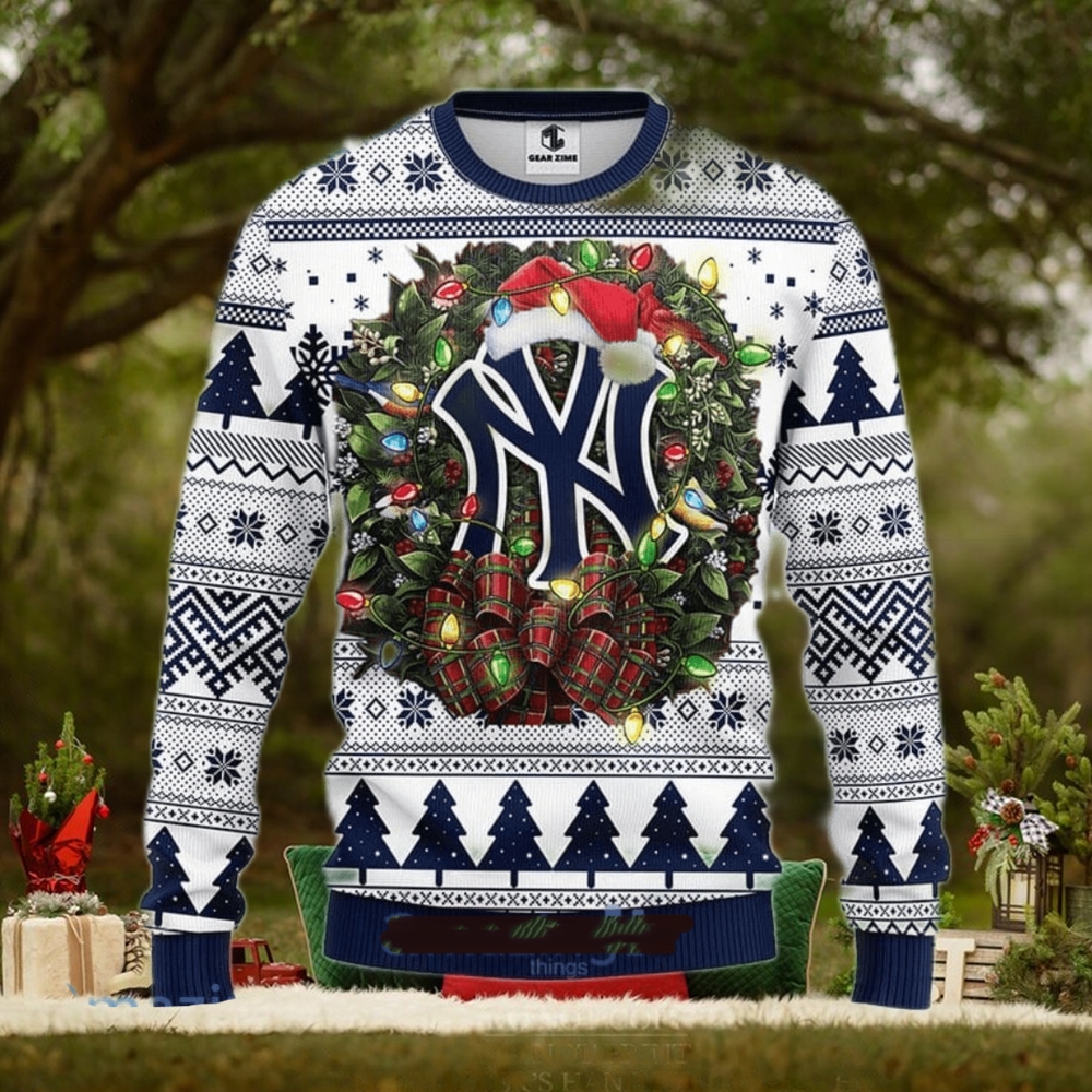 MLB New York Yankees Christmas Ugly Sweater 3D Gift For Big Fans - Limotees