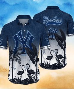 MLB New York Yankees Flower Summer Hawaiian Shirt