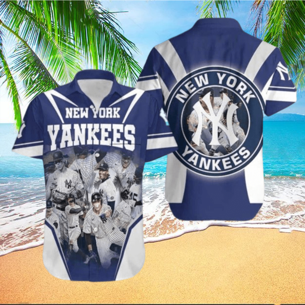 New York Yankees Hawaiian Shirt Men Women - T-shirts Low Price